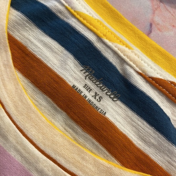 Madewell | Whisper Cotton Crewneck Tee in Lennie Stripe | Size XS - Picture 5 of 5
